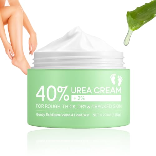 EHIOG Crema Pies Secos y Agrietados con Urea 40% – Crema Pies Reparadora con Aloe Vera y Árbol de Té – Hidratación Profunda para Talones, Manos y Rodillas