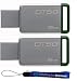 Kingston (TM) Digital 16GB (2 Pack) USB 3.0 Data Traveler 50 Flash Drive DT50, 30MB/s Read, 5MB/s Write Speed with Everything But Stromboli (TM) Lanyard (DT50/16GB)