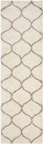 Image of Handwoven Microfibre 3D Rug for Living Room (Ivory & Beige Moroccan, 2 X 5 Feet (Runner), Microfibre)