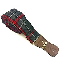 Quality Handmade Luxury Tartan Guitar Strap Exclusive to VTAR Handmade with Scottish tartan sewed onto strong webbing with strong and sturdy thick PVC brown ends ensured to last a lifetime. Made with Cruelty Free Vegan Faux Leather Ends Handcrafted t...