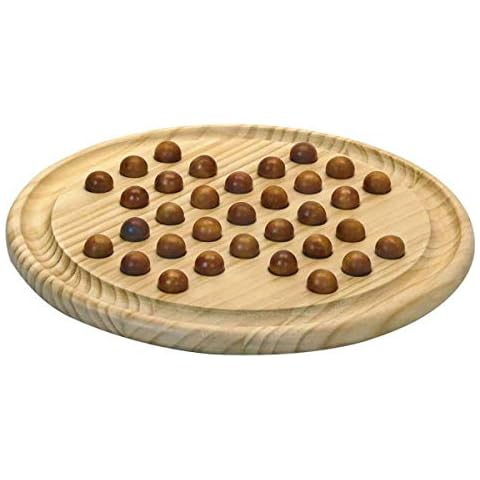 Jeujura Solitaire 66420 Wooden Tray and Pegs - The Tree to Play - Board Game - Minimum Age: 3 Years Cover