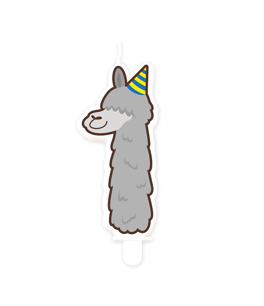 PD-Party - Birthday candles for cakes and cupcakes - 1 piece - Birthday decoration - Jungle cake candles for children's birthday parties - Number candles - Size 5.5 x 9 cm - Number 1