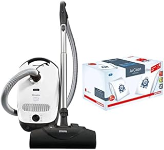 Miele Classic C1 Cat and Dog Canister HEPA Vacuum Cleaner with SEB228 Powerhead Bundle - Includes Miele Performance Pack 16 Type GN AirClean Genuine FilterBags + Genuine HEPA Filter