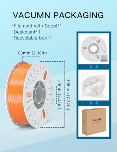 Image of PINBALL Silk PLA 3D Printer Filament 1.75mm Shiny Silk Dual Color Filament 3D Printing PLA Filament Dimensional Accuracy + /- 0.02mm 1 KG Silk Dual Color Golden-Red