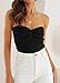 EFAN Womens Tube Tops Fall Fashion Summer Outfits 2025 Casual Beach Vacation Clothes Sweaters Strapless Sleeveless Tank Tops Black XS
