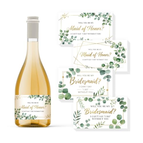 TNKBREEZE 40 etiquetas de vino, decoración de bar, dama de honor, calcomanías de vino para champán, boda, fiesta de cumpleaños, mini etiquetas adhesivas para botellas con texto en inglés 'I Can't Say