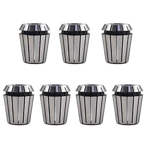 Kimllier KM-1776760-334528-LR 7Pcs Carbon Steel Er32 Spring Collet Set 1/8 cover