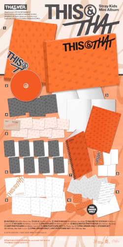 Álbum Stray Kids THIS & THAT Set Completo de 3 Versiones con Obsequios Exclusivos BolsVos 5