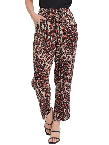 Royalty For Me Womens Women's Straight Tapered High Rise Drawstring Waistband Pants Lifestyle Collection