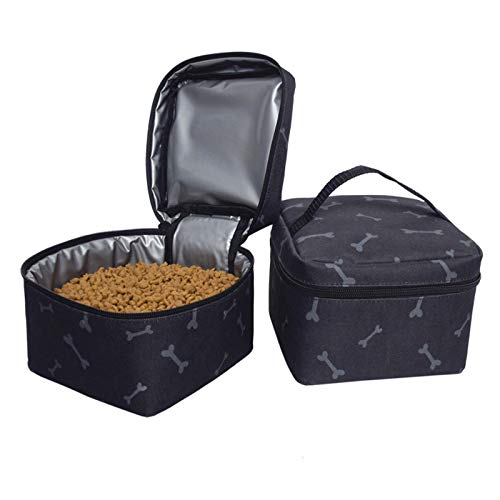 Itkcozcg Reisetasche für Haustiere, multifunktional, für Hundefutter, Behälter-Set für Wandern, Camping