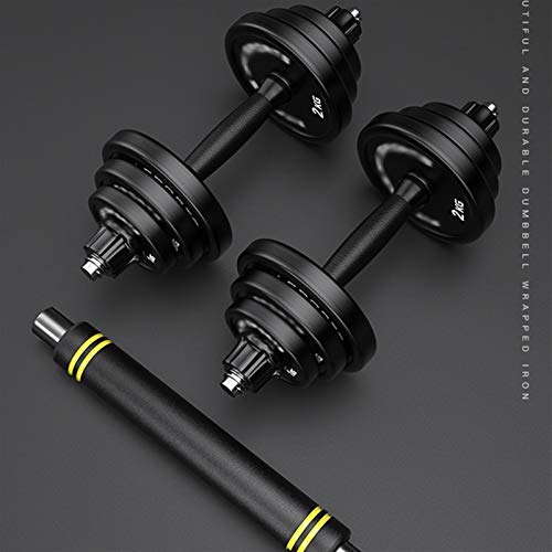 Dumbbells 20kg Dumbbells Pairs 3-44 lbs verstelbare haltergewicht barbell tillen met 2 connector voor thuis bodybuilding… - Afbeelding 8