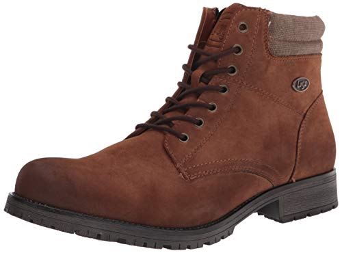 Lugz Men's Monroe Classic 6-inch Chukka Fashion Boot, Dark Cognac/Nicotine/Dark Brown, 9.5, D