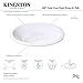 Aqua Eden VCTPN653517 Kingston Brass 65-Inch Cast Iron Oval Drop-in Tub with Center Drain, White