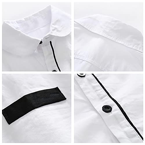 Nwada Boys Suit Set Formal Dress Shirt With Bow Tie, Slim Vest And Pants Toddler Boy Clothes Suits Red #TOP3