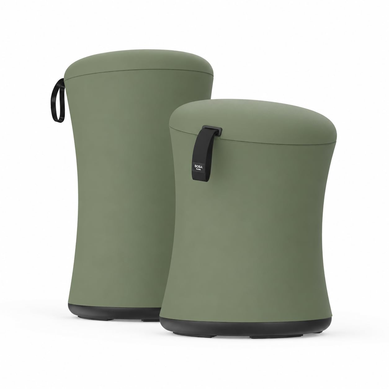 TopJob Boba Chair Stylish Ergonomic Active Wobble Stool, ADHD Chair, Improves Posture and Focus, Ergonomic with Height Adjustable Stool for Adults Children for Home Office (Olive)
