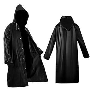2 Pack Portable Rain Ponchos for Adults Reusable, Roctee Raincoats for Women Men with Hood, Emergency Poncho Rain Jacket…
