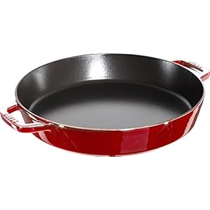STAUB Cast Iron, Frying Pan, Cherry, 34 cm