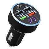 Conception multi-ports : conçu avec ports, ce chargeur de voiture permet de charger simultanément appareils, ce qui incroyablement pratique, adaptateur USB de voiture, port de charge de voiture