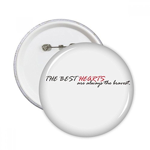 Pins Ronde Bravest Badge Bouton Vêtements Décoration Multicolore