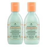 Nature Spell Hair Growth Travel Size Duo, Shampoo & Conditioner Set, Nourishing & Strengthening, Vegan, Set of 2, 95ml Each