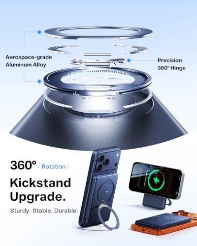 Image of TORRAS Ostand MiniMag 5000mAh Slim Magnetic Battery Pack with 360 Stand