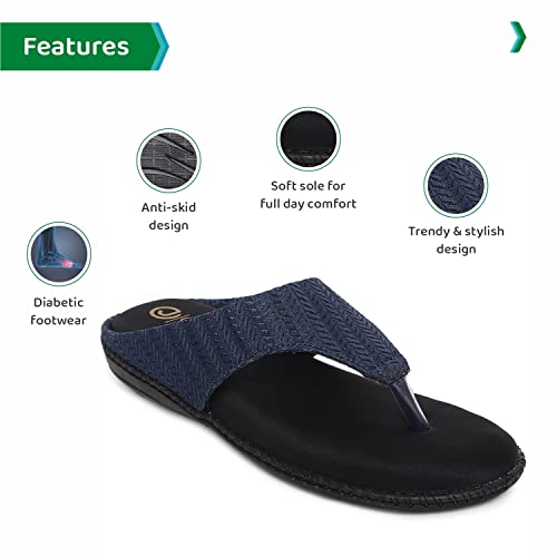 Image of ORTHO JOY womens Ortho Joy Extra-soft Fancy Doctor Slippers for Women Slipper