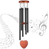 Windspiel für draußen – 64,8 cm Aluminium-Windspiele für den Außenbereich für Garten, Terrassendekoration, Gedenkgeschenke für Mutter, Beileidsgeschenk für den Verlust eines geliebten Menschen