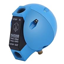 HAD20B Automatic Condensate Filter Mechanical Round Drain Valve 1/2BSP 400L/H 20Bar No Noise air Compressor auto Drain Valve air Compressor auto Drain Valve Air-Compressor Accessories