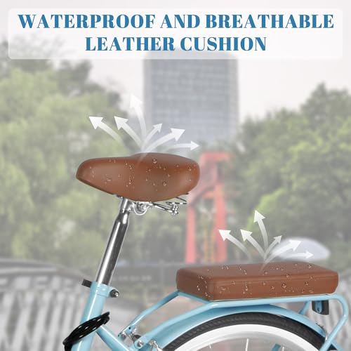 Bggfnz Foldable Beach Cruiser Bike For Women, 26 Inch Womens Bike With Basket, 7 Speed Commute Bike Adult Bicycles For Women, Lightweight Complete Cruiser Bikes thumb #4