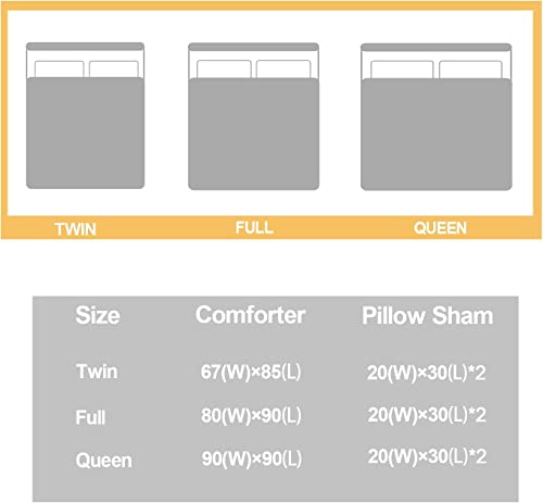 Image of AILONEN Monkey Comforter Set for Teens Boys Kids, Cute Monkey Bedding Set Full Size,Superior Animal Quilted Duvet Ultra Soft,3 Piece 1 Comforter and 2 Pillowcases,Microfiber Fabric