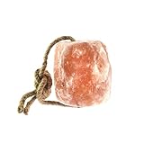 UMAID Himalayan Salt Lick 6 lbs On Rope for Horse, Deer, Goat, and Livestock Animals - Himalayan Salt Block 1 Pack