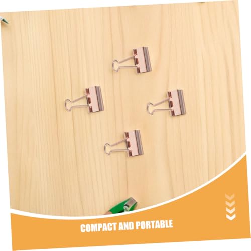 Pinces à Reliure Or Rose Électroplacées Haute Qualité pour Documents - 7