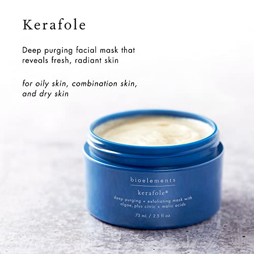 Bioelements Kerafole - 2.5 Fl Oz - Deep-Purging Facial Mask For Fresh, Radiant Skin - Vegan, Gluten Free - Never Tested On Animals #TOP1