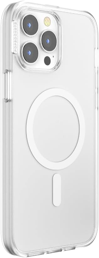 PopSockets iPhone 13 Pro Max Phone Case with MagSafe, Wireless Charging Compatible - Clear