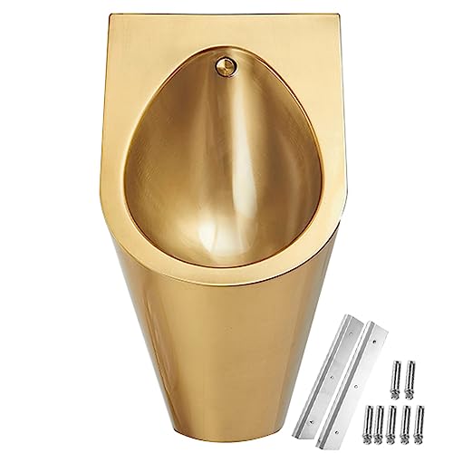OTQEFTN Induction Wall Mounted Men's Urinals, Commercial Efficiency Flushing Urinal, Bathroom Toilet Urinal for Families Hotels Schools Public