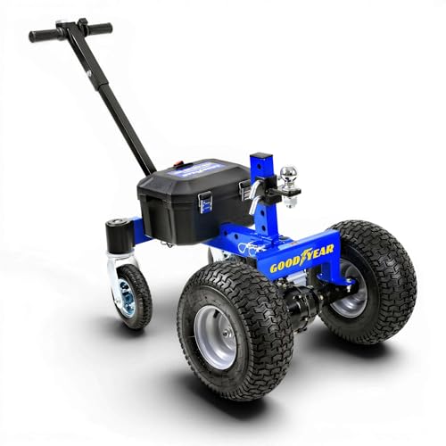 Goodyear Electric Trailer Dolly 3600LBS Max Trailer Weight 600LB Max Tongue Weight DC 24V 800W 7Ah w/Heavy Duty Commercial 2 Ball Hitch Mount