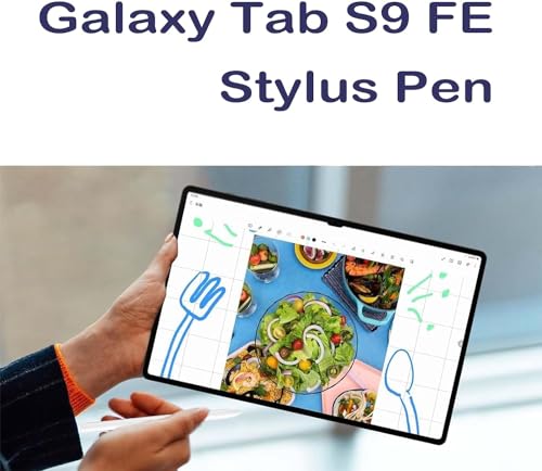 Image of Galaxy Tab S9 FE S Pen for Samsung Galaxy Tab S9 FE Stylus Pen Replacement Galaxy Tab S9 FE Plus S Pen with 4,096 Pressure Levels +Free 5 Tips (Beige)