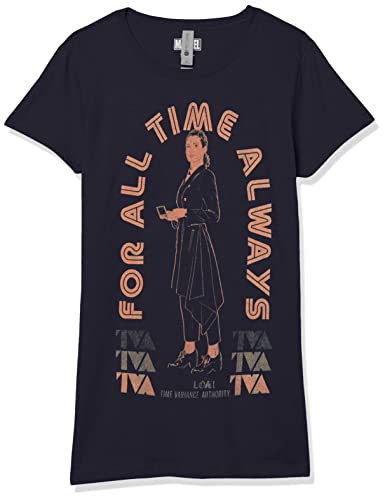 Marvel Little, Big Loki Space Lizards – Camiseta de manga corta para niñas, Azul marino, M