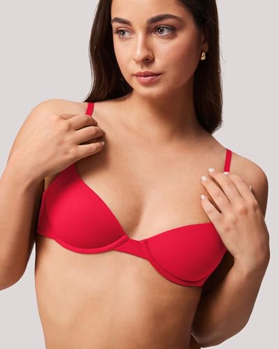 Image of T-Shirt Bras for Women Small Breasted Demi Underwire Lightly Lined Bras 32AA-38A