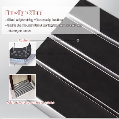Alfombrillas de barro resistentes, absorbentes para interiores, para entradas, patios y garajes, ideal para dueños de perros para mantener los suelos limpios y evitar el desorden, diseño