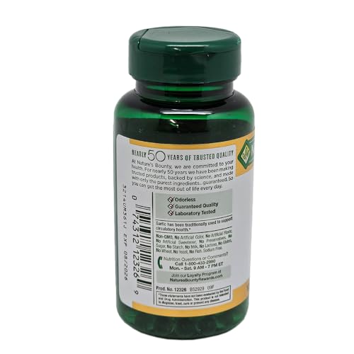 Nature's Bounty Garlic 1000 mg Softgels 100 ea - Image 3