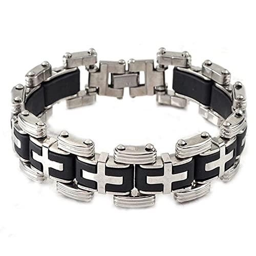 Pulsera de Acero Inoxidable Cámara de Cadena Motocicleta Caiyao miniatura 1