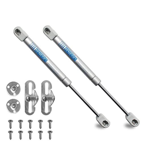 Beneges 2Pcs Universal Gas Charged Lift Supports Spring Struts Shocks Dampers Force 13.5 Lbs/60 N Per Prop, Force Per Set 27 Lbs/120 N, Extended Length 10 Inches #TOP6