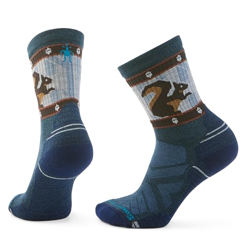 Smartwool Women's Hike Light Cushion Squirrely Print Crew Socks