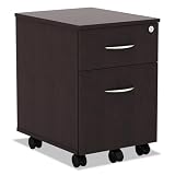 Alera ALE Valencia Series Mobile B/F Pedestal, 15 7/8w x 19 1/8d x 22 7/8h, Espresso