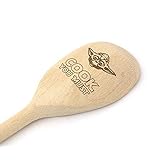 Traditioneller 30,5 cm langer Löffel aus Buchenholz.