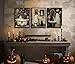 PPV 3Pcs Halloween Ghosts Posters Wall Art Horror Ghost and Black Cat in Bathroom Wall Decor Pictures Retro Horror Creepy Dark Academia Prints for Bathroom Gallery Home Decoration