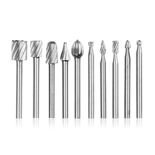 Image of DIY Crafts Design No # 7, Pack of 10 Pcs, 10x - Rotary File Electric Grinding Polishing Head Engraving Wo (Design No # 7, Pack of 10 Pcs)