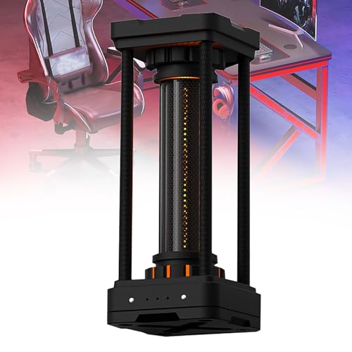 Lampe De Spectre RGB De Bureau, Analyseur De Spectre Sonore, Visualiseur De Spectre Musical Ajustable, Effet Tritium, Couleurs Changeantes, Détection Sonore Sensible, pour Bureau De Jeu Et Fêtes