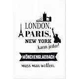 JUNIWORDS Poster, London, Paris, New York kann jeder! 